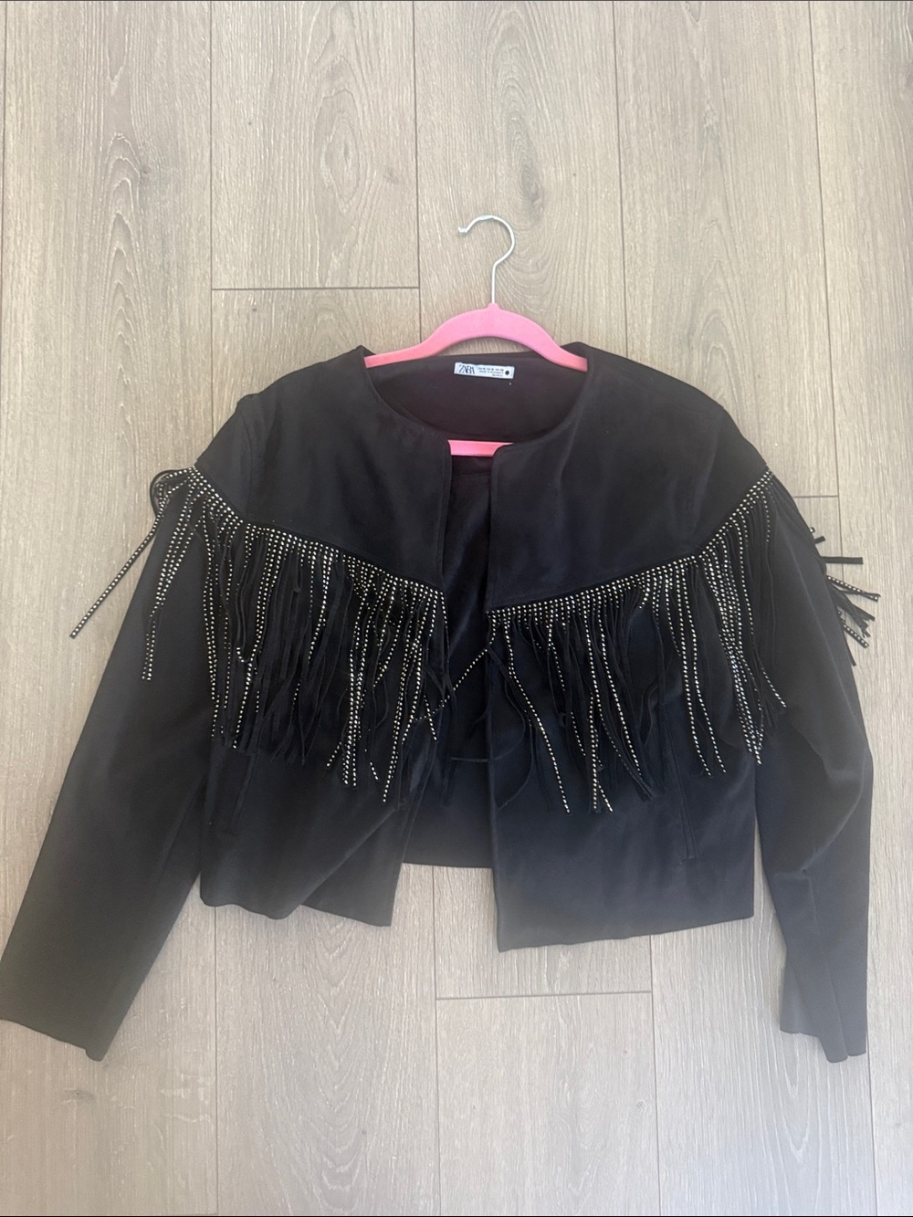 Zara  suade fringe jacket adorable size M